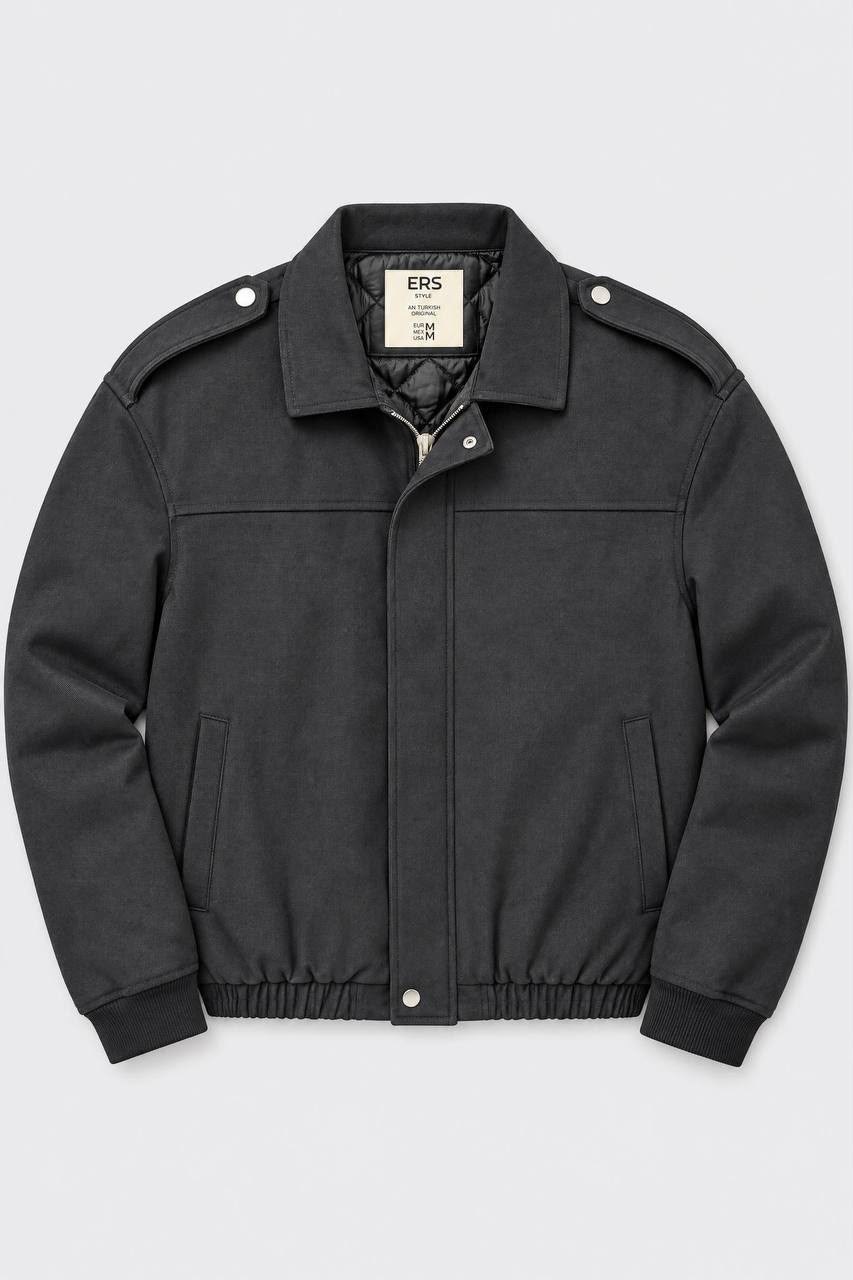 Shoulder-tab zip jacket