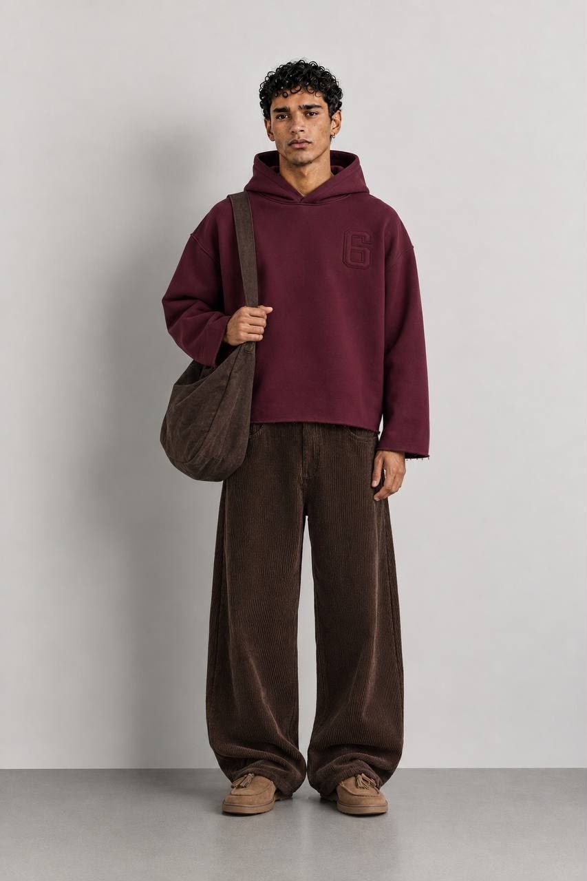 Number 6 boxy hoodie