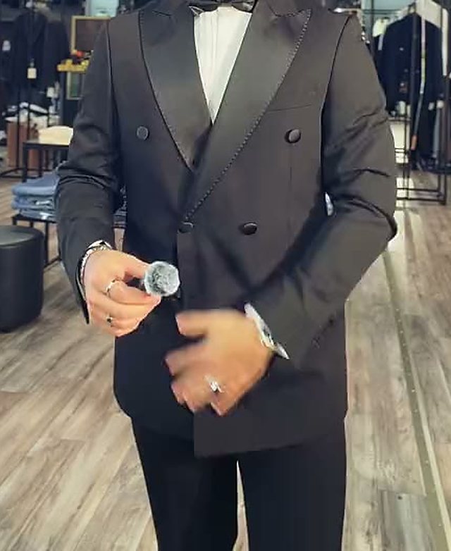 Black Double-Breasted Tuxedo