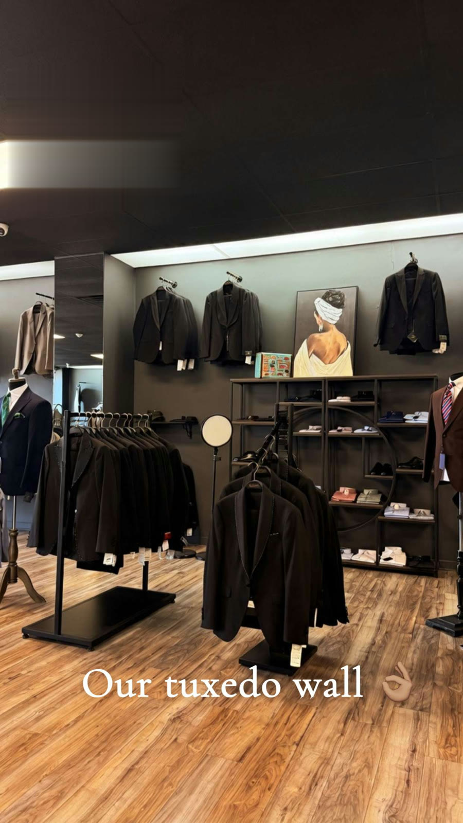 Our tuxedo wall